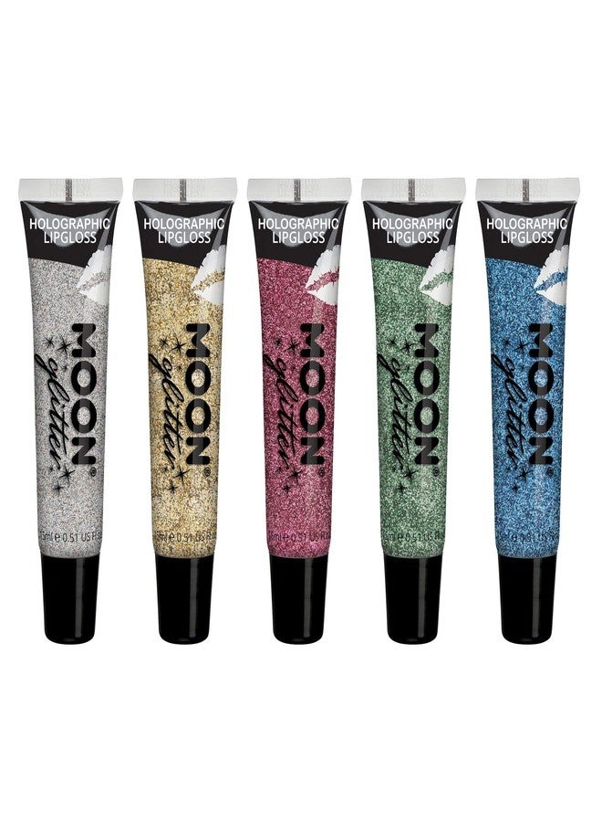 Moon Glitter Holographic Glitter Lipgloss by Moon Glitter - 0.50fl oz - Set of 5 - Image 1